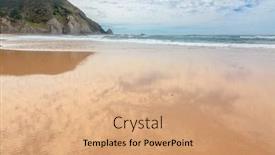  Presentation with south beach - Presentation design having view-at-cordoama-beach-west background and a coral colored foreground