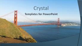  Presentation with san francisco - Presentation consisting of view-at-golden-gate-bridge background and a light blue colored foreground