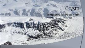  Presentation with frozen - Presentation design consisting of view at greenland frozen mountains background and a light blue colored foreground