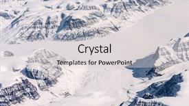  Presentation with frozen - Slide set consisting of view at greenland frozen mountains background and a light gray colored foreground