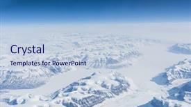  Presentation with frozen - Amazing presentation design having view at greenland frozen mountains backdrop and a lemonade colored foreground