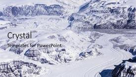  Presentation with frozen - Audience pleasing theme consisting of view at greenland frozen mountains backdrop and a light blue colored foreground