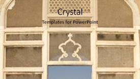  Presentation with marble - Beautiful PPT theme featuring islam court - view at marble bara darri backdrop and a coral colored foreground