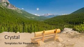  Presentation with british columbia canada - Amazing presentation design having view at mountain british columbia backdrop and a coral colored foreground