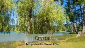  Presentation with british columbia canada - Presentation design with view-at-mountain-lake background and a yellow colored foreground