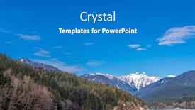  Presentation with british columbia canada - Cool new slide deck with view-at-mountain-lake backdrop and a gray colored foreground