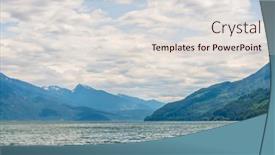  Presentation with british columbia - Slide deck having view-at-mountain-lake background and a lemonade colored foreground