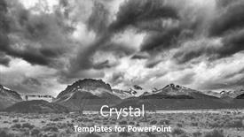  Presentation with river valley - Theme having view-at-river-rio-de background and a gray colored foreground