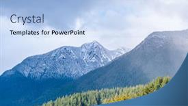  Presentation with british columbia - PPT theme enhanced with view-at-snow-mountains background and a light blue colored foreground