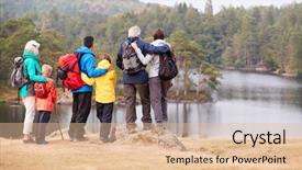  Presentation with generation - Amazing PPT theme having view back view lake district backdrop and a lemonade colored foreground