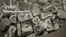  Presentation with abstract numbers - Amazing presentation having view black and white platinum backdrop and a gray colored foreground