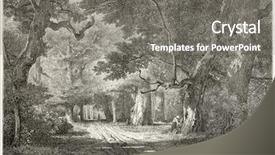  Presentation with paris france - Presentation theme with view fontainebleau forest france create background and a  colored foreground