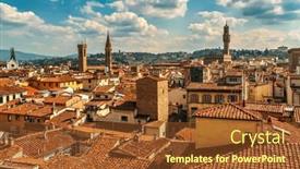  Presentation with tuscany - Slide deck with view-from-above-of-red background and a tawny brown colored foreground