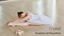  Presentation with flexible - Slide set consisting of view-from-above-of-young background and a mint green colored foreground