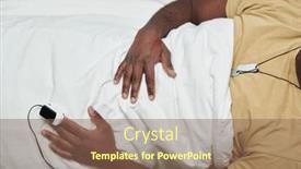  Presentation with intensive care - PPT theme consisting of view-from-above-of-young background and a violet colored foreground