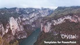  Presentation with mexico - PPT theme featuring view-from-above-the-sumidero background and a dark gray colored foreground