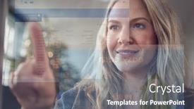  Presentation with payment - Presentation design consisting of view-from-behind-mobile-screen background and a gray colored foreground