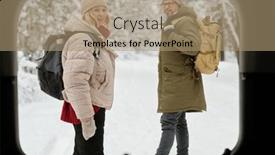  Presentation with pine trees - Presentation theme enhanced with view-from-car-trunk background and a  colored foreground