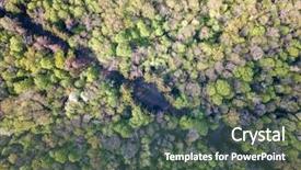  Presentation with bird eye view - Presentation theme having view from drone on diagonal background and a dark gray colored foreground