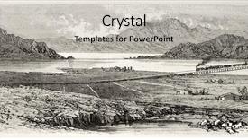  Presentation with journal - Audience pleasing PPT theme consisting of view from east of great backdrop and a light gray colored foreground