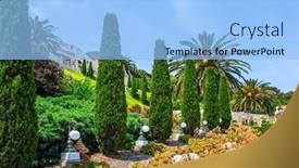  Presentation with seaport - Presentation theme with view-from-mount-carmel background and a light blue colored foreground