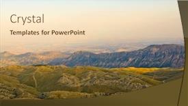  Presentation with mountain view - Colorful PPT theme enhanced with view-from-nemrut-mountain backdrop and a lemonade colored foreground