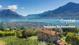  Presentation with river valley - Slides enhanced with view-from-pozzolo-over background and a teal colored foreground