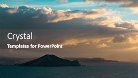  Presentation with magic - Presentation design featuring view-from-procida-island-magic background and a  colored foreground