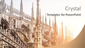  Presentation with roof - PPT theme enhanced with view-from-roof-terraces background and a cream colored foreground