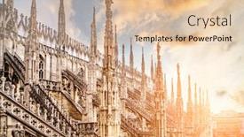  Presentation with roof - Beautiful theme featuring view-from-roof-terraces backdrop and a lemonade colored foreground