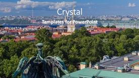  Presentation with saint - Slide deck with view-from-saint-isaac-cathedral background and a teal colored foreground