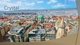  Presentation with saint - Presentation design featuring view-from-saint-stephen-cathedral background and a light blue colored foreground