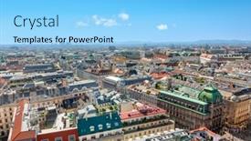  Presentation with saint - Presentation featuring view-from-saint-stephen-cathedral background and a light blue colored foreground