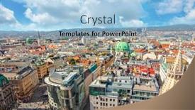  Presentation with saint - Theme having view-from-saint-stephen-cathedral background and a light blue colored foreground