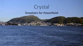  Presentation with scandinavia - Amazing PPT theme having view-from-the-board backdrop and a light blue colored foreground