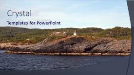  Presentation with scandinavia - Colorful presentation design enhanced with view-from-the-board backdrop and a sky blue colored foreground