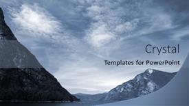  Presentation with scandinavia - PPT theme featuring view-from-the-board background and a  colored foreground