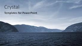  Presentation with scandinavia - Presentation with view-from-the-board background and a  colored foreground