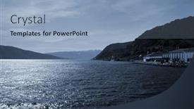  Presentation with scandinavia - PPT layouts featuring view-from-the-board background and a light blue colored foreground