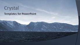  Presentation with scandinavia - Presentation design with view-from-the-board background and a light blue colored foreground