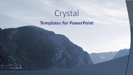  Presentation with scandinavia - PPT theme featuring view-from-the-board background and a sky blue colored foreground