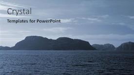  Presentation with scandinavia - Theme featuring view-from-the-board background and a light blue colored foreground