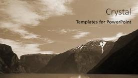  Presentation with scandinavia - Presentation consisting of view-from-the-board background and a coral colored foreground