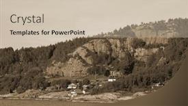  Presentation with scandinavia - PPT layouts having view-from-the-board background and a soft green colored foreground