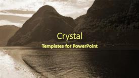  Presentation with scandinavia - PPT theme featuring view-from-the-board background and a tawny brown colored foreground