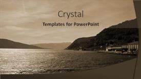  Presentation with scandinavia - Theme consisting of view-from-the-board background and a coral colored foreground