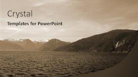  Presentation with scandinavia - Presentation theme consisting of view-from-the-board background and a soft green colored foreground