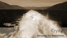  Presentation with scandinavia - PPT theme enhanced with view-from-the-board background and a soft green colored foreground