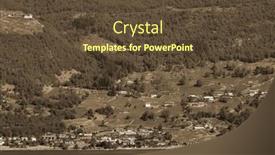  Presentation with scandinavia - Theme with view-from-the-board background and a tawny brown colored foreground