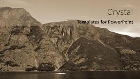  Presentation with scandinavia - Presentation theme featuring view-from-the-board background and a coral colored foreground